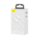 Kabel Baseus Simple Wisdom Lightning / USB-C 20W 1.5 m 2 szt. - biały