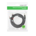 Kabel Ugreen AV102 10513 3,5 mm mini jack (męski) / 2RCA (męski) 5m - szary