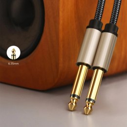 Kabel Ugreen AV128 10638 mono TS jack 6,35mm / jack 6,35mm 2m - szary