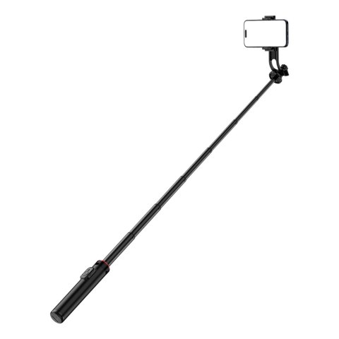 Selfie stick WC1Y2S teleskopowy tripod 1.3m ze stopu aluminium z uchwytem na telefon - czarny Selfie stick WC1Y2S teleskopowy tripod 1.3m ze stopu aluminium z uchwytem na telefon - czarny
