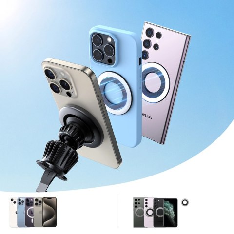 Uchwyt Joyroom JR-ZS406 samochodowy magnetyczny na kratkę nawiewu - czarny Uchwyt Joyroom JR-ZS406 samochodowy magnetyczny na kratkę nawiewu - czarny