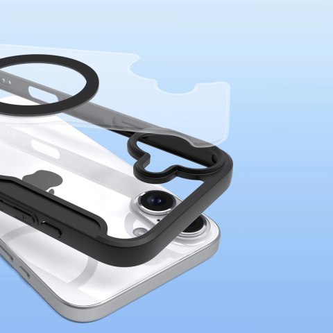 Etui Dux Ducis Skin X Pro na iPhone 16 z MagSafe i klapką - czarne Etui Dux Ducis Skin X Pro na iPhone 16 z MagSafe i klapką - czarne