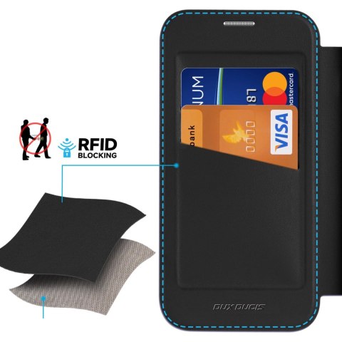 Etui Dux Ducis Skin X Pro na iPhone 16 z MagSafe i klapką - czarne Etui Dux Ducis Skin X Pro na iPhone 16 z MagSafe i klapką - czarne