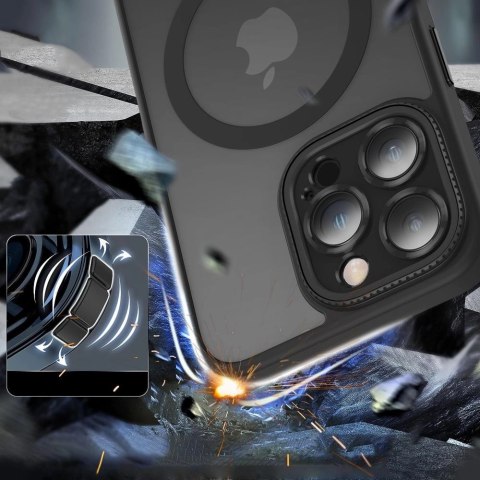 Etui Tech-Protect MagMat Cam+ MagSafe na iPhone 15 - czarny mat Etui Tech-Protect MagMat Cam+ MagSafe na iPhone 15 - czarny mat