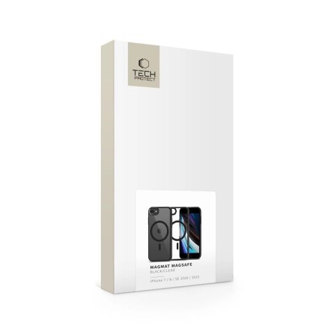 Etui Tech-Protect MagMat MagSafe na iPhone 7 / 8 / SE 2020 / 2022 - przezroczysto-czarny Etui Tech-Protect MagMat MagSafe na iPhone 7 / 8 / SE 2020 / 2022 - przezroczysto-czarny