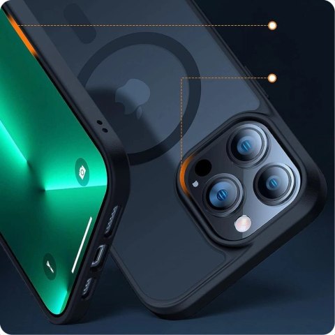 Etui Tech-Protect MagMat MagSafe na iPhone 7 / 8 / SE 2020 / 2022 - przezroczysto-czarny Etui Tech-Protect MagMat MagSafe na iPhone 7 / 8 / SE 2020 / 2022 - przezroczysto-czarny