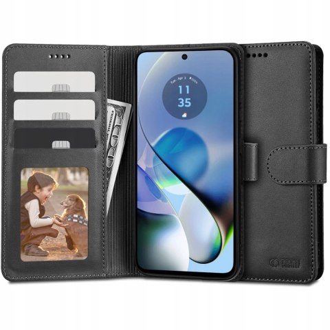 Etui Tech-Protect Wallet na Motorola Moto G54 5G / G54 5G Power Edition - czarne Etui Tech-Protect Wallet na Motorola Moto G54 5G / G54 5G Power Edition - czarne