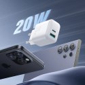 Ładowarka Joyroom JR-TCF21 sieciowa USB-C / USB-A 20W PD / QC 3.0 - biała