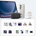 Ładowarka Joyroom JR-TCF23 sieciowa USB-C 25W SFC / PPS / PD - czarna + kabel USB-C / USB-C 1m