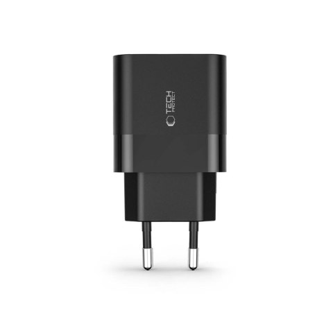 Ładowarka Tech-Protect C30W sieciowa USB-C PD 30W / USB-A QC 3.0 - czarna Ładowarka Tech-Protect C30W sieciowa USB-C PD 30W / USB-A QC 3.0 - czarna