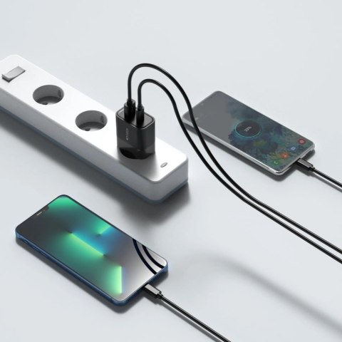 Ładowarka Tech-Protect C30W sieciowa USB-C PD 30W / USB-A QC 3.0 - czarna Ładowarka Tech-Protect C30W sieciowa USB-C PD 30W / USB-A QC 3.0 - czarna