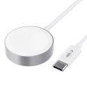 Ładowarka Tech-Protect UltraBoost indukcyjna magnetyczna ze złączem USB-C do Apple Watch 1.2m - biała