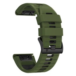 Pasek Tech-Protect IconBand Pro na Garmin Fenix 3 / 5X / 3HR / 5X Plus / 6X / 6X Pro / 7X - ciemnozielono-czarny