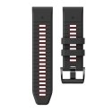 Pasek Tech-Protect IconBand Pro na Garmin Fenix 3 / 5X / 3HR / 5X Plus / 6X / 6X Pro / 7X - czarno-czerwony