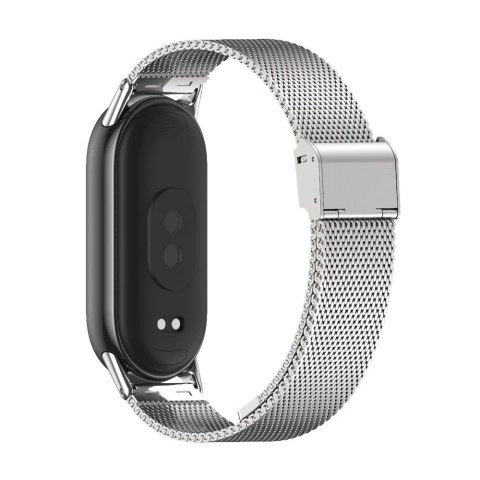 Pasek Tech-Protect MilaneseBand na Xiaomi Smart Band 8 / 8 NFC - srebrny Pasek Tech-Protect MilaneseBand na Xiaomi Smart Band 8 / 8 NFC - srebrny
