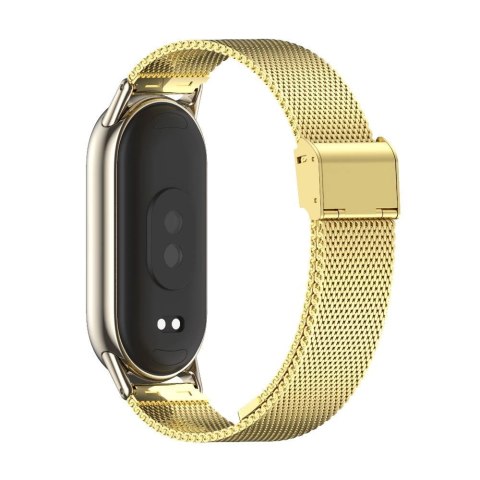 Pasek Tech-Protect MilaneseBand na Xiaomi Smart Band 8 / 8 NFC - złoty Pasek Tech-Protect MilaneseBand na Xiaomi Smart Band 8 / 8 NFC - złoty