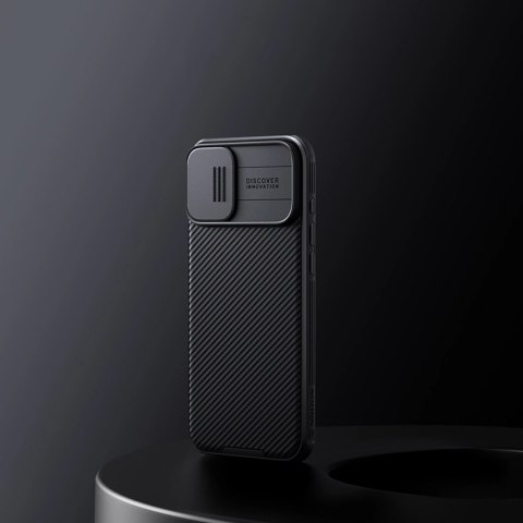 Etui Nillkin CamShield Pro Case na iPhone 16 z osłoną na aparat - czarne Etui Nillkin CamShield Pro Case na iPhone 16 z osłoną na aparat - czarne