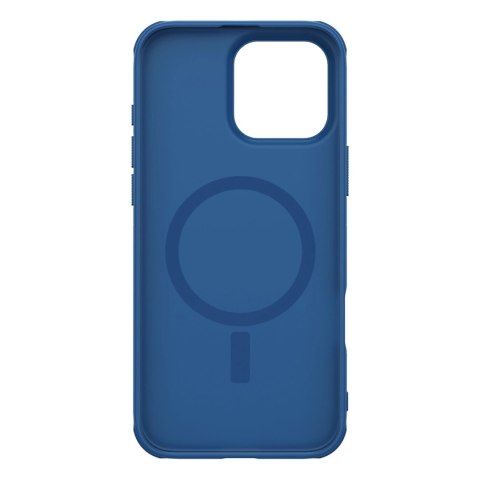 Etui Nillkin Super Frosted Shield Pro Magnetic Case na iPhone 16 Pro - niebieskie Etui Nillkin Super Frosted Shield Pro Magnetic Case na iPhone 16 Pro - niebieskie
