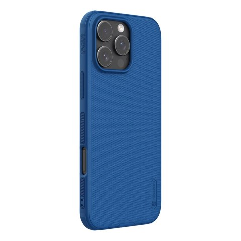 Etui Nillkin Super Frosted Shield Pro Magnetic Case na iPhone 16 Pro - niebieskie Etui Nillkin Super Frosted Shield Pro Magnetic Case na iPhone 16 Pro - niebieskie