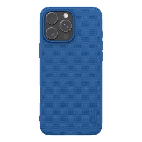 Etui Nillkin Super Frosted Shield Pro na iPhone 16 Pro - niebieskie Etui Nillkin Super Frosted Shield Pro na iPhone 16 Pro - niebieskie