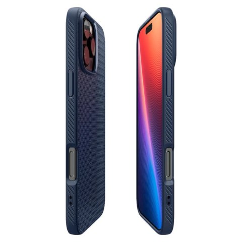 Etui Spigen Liquid Air na iPhone 16 Pro - niebieskie Etui Spigen Liquid Air na iPhone 16 Pro - niebieskie