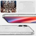 Etui Spigen Liquid Crystal na iPhone 16 - przezroczysto-brokatowe