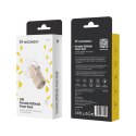 Mini powerbank Wozinsky WF16-YCS 5000mAh 15W USB-C z wbudowanym kablem USB-C i ładowarką do Apple Watch - beżowy