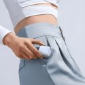 Mini powerbank Wozinsky WF16-YLS 5000mAh 15W Lightning z wbudowanym kablem USB-C i ładowarką do Apple Watch - niebieski