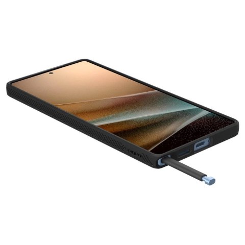 Etui Spigen Liquid Air na Samsung Galaxy S25 Ultra - czarne Etui Spigen Liquid Air na Samsung Galaxy S25 Ultra - czarne
