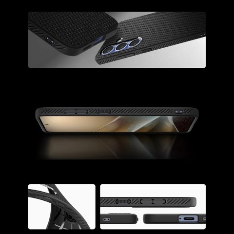 Etui Spigen Liquid Air na Samsung Galaxy S25+ - czarne-matowe Etui Spigen Liquid Air na Samsung Galaxy S25+ - czarne-matowe