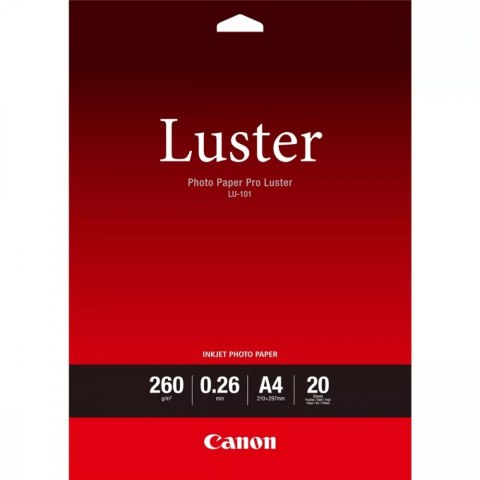 Papier Canon LU-101 z połyskiem Photo Paper Pro A4 20 arkuszy 6211B006