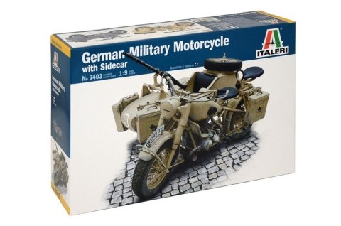 German military motorcycle with sidecar German military motorcycle with sidecar