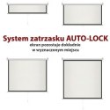 Ekran ręczny półautomat 1:1 118" 213x213cm MS-84 1:1