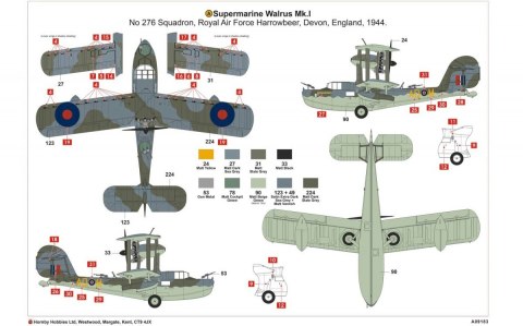 Model plastikowy Supermarine Walrus Mk.I Model plastikowy Supermarine Walrus Mk.I