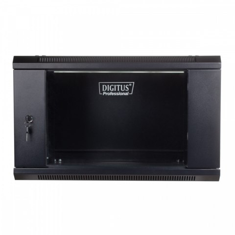 Szafa wisząca jednosekcyjna 19" 6U 368/600/450mm, drzwi szklane, czarna (RAL 9004) Szafa wisząca jednosekcyjna 19" 6U 368/600/450mm, drzwi szklane, czarna (RAL 9004)