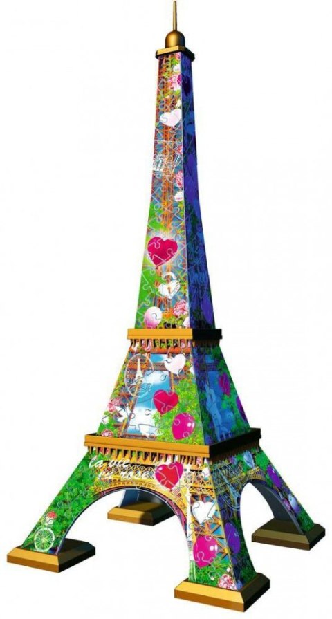 Puzzle 216 elementów 3D Wieża Eiffla Love Edition Puzzle 216 elementów 3D Wieża Eiffla Love Edition
