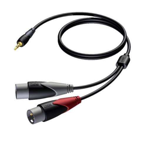 Kabel 3,5mm Jack Męski Stereo - 2x XLR Męski 3 M - CLA712/3 Kabel 3,5mm Jack Męski Stereo - 2x XLR Męski 3 M - CLA712/3