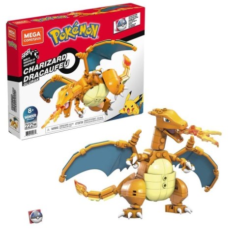 Klocki Mega Charizard Pokemon do zbudowania GWY77 Klocki Mega Charizard Pokemon do zbudowania GWY77