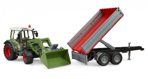 Ciągnik Fendt Vario 211 z ładowaczem czołowym i wywrotką Ciągnik Fendt Vario 211 z ładowaczem czołowym i wywrotką