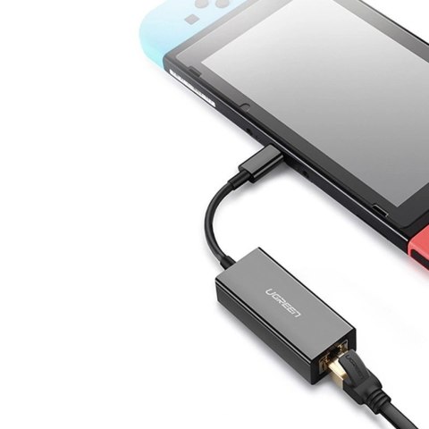 Ugreen zewnętrzna karta sieciowa RJ45 - USB Typ C (1000 Mbps/ 1 Gbps )Gigabit Ethernet szary (CM199) Ugreen zewnętrzna karta sieciowa RJ45 - USB Typ C (1000 Mbps/ 1 Gbps )Gigabit Ethernet szary (CM199)
