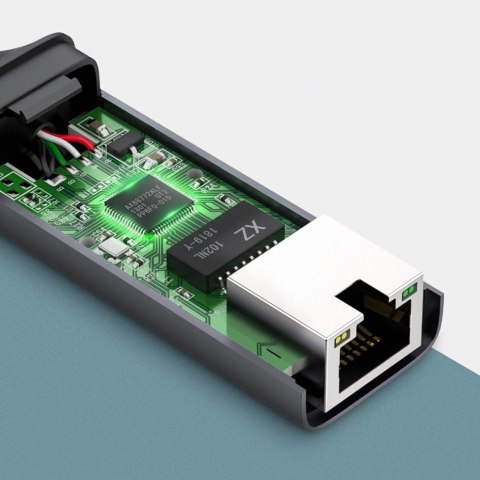 Ugreen zewnętrzna karta sieciowa RJ45 - USB Typ C (1000 Mbps/ 1 Gbps )Gigabit Ethernet szary (CM199) Ugreen zewnętrzna karta sieciowa RJ45 - USB Typ C (1000 Mbps/ 1 Gbps )Gigabit Ethernet szary (CM199)