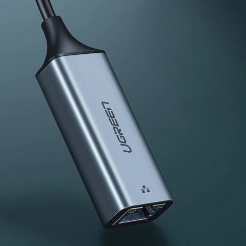 Ugreen zewnętrzna karta sieciowa RJ45 - USB Typ C (1000 Mbps/ 1 Gbps )Gigabit Ethernet szary (CM199) Ugreen zewnętrzna karta sieciowa RJ45 - USB Typ C (1000 Mbps/ 1 Gbps )Gigabit Ethernet szary (CM199)