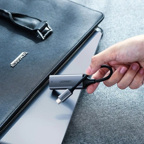 Ugreen zewnętrzna karta sieciowa RJ45 - USB Typ C (1000 Mbps/ 1 Gbps )Gigabit Ethernet szary (CM199) Ugreen zewnętrzna karta sieciowa RJ45 - USB Typ C (1000 Mbps/ 1 Gbps )Gigabit Ethernet szary (CM199)