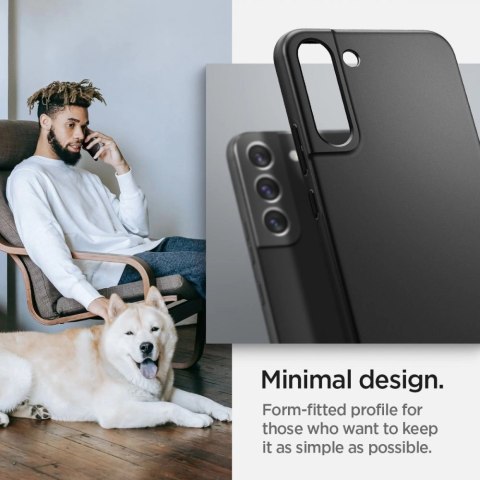 Etui Spigen Thin Fit na Samsung Galaxy S22 - czarne Etui Spigen Thin Fit na Samsung Galaxy S22 - czarne