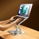Podstawka pod laptopa Wozinsky WRS-CPY84SS aluminiowa + Gratis! podstawka do smartfona - srebrna