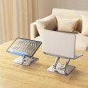 Podstawka pod laptopa Wozinsky WRS-CPY84SS aluminiowa + Gratis! podstawka do smartfona - srebrna
