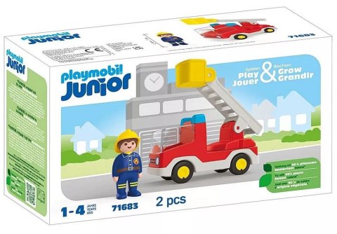 Zestaw z figurką Junior 71683 Wóz strażacki z drabiną Zestaw z figurką Junior 71683 Wóz strażacki z drabiną