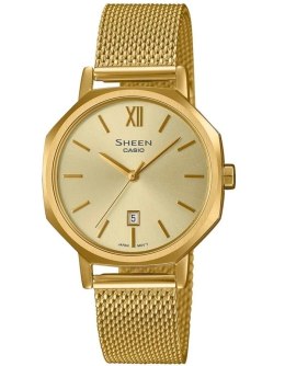 CASIO SHEEN Mod. OCTAGONAL LADY DATE - GOLD MESH