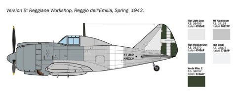 Model plastikowy Reggiane Re.2002 Ariete 1/72 Model plastikowy Reggiane Re.2002 Ariete 1/72