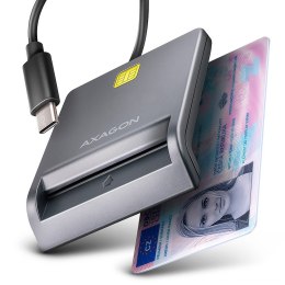 Czytnik kart identyfikacyjnych CRE-SM3TC USB-C, 1.2m kabel